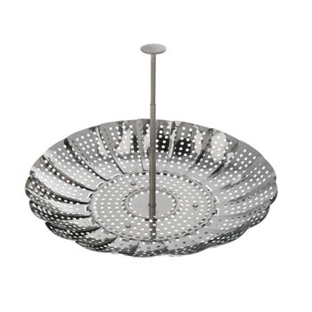 Cesta Vaporera Acero Inoxidable, Plegable Ã 13,5 / 23 Cm Cocina Al Vapor..