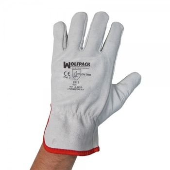 Guantes Piel Flor 10\" Con Colgador