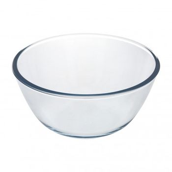 Bol De Cristal, Ideal Para Mezclas. 2.5 Litros. Libre Bpa, Cristal De Borosilicato.ensaladas, Postres, Cocina, Resposteria