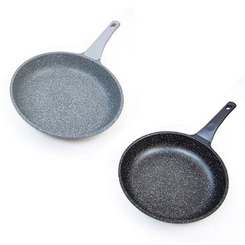 Sarten Elite Cook Antiadherente 3 Capas De 20- Negra Y Gris