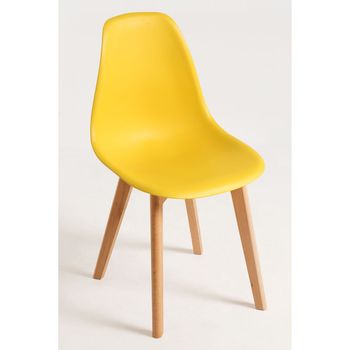 Silla Kelen De Polipropileno 82*46.50*39 Cm - Amarillo