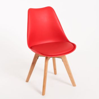 Silla Synk Basic De Polipropileno,polipropileno Y Polipiel 82*49*43 Cm - Rojo