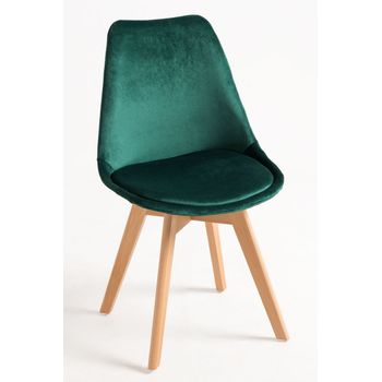 Silla Synk Terciopelo De Terciopelo 83*49*40 Cm - Verde