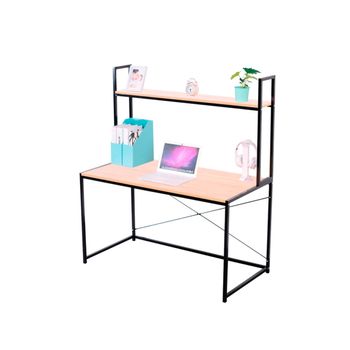 Mesa De Ordenador Pc De Melamina De Madera Homcom 120x55x85 Cm-marrón con  Ofertas en Carrefour