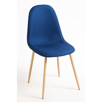 Silla Teok Tela De Tela 86*43*39 Cm - Azul