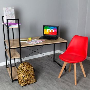 Conjunto Escritorio Kecil Y Silla Synk Basic - Rojo