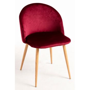 Silla Vint Terciopelo De Terciopelo 74*41.50*43 Cm - Rosa con