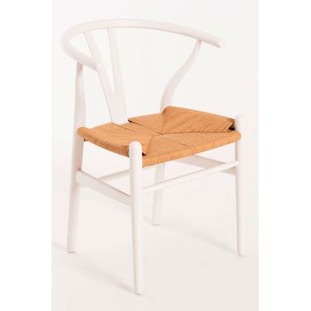 Pack 2 Sillas Wis Madera De Madera 72*48*42.50 Cm - Blanco