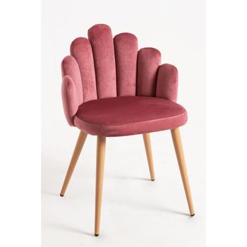 Silla De Escritorio Ergonomica Con Ruedas Y Reposabrazos 60x58x100cm - Rosa  con Ofertas en Carrefour