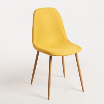 Silla Teok Tela De Tela 86*43*39 Cm - Amarillo