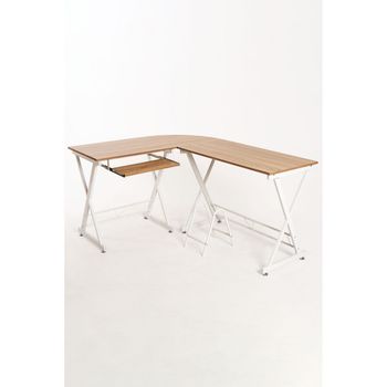 Escritorio Esquinero En Forma De L 150x88x75 Cm Ml-design con Ofertas en  Carrefour