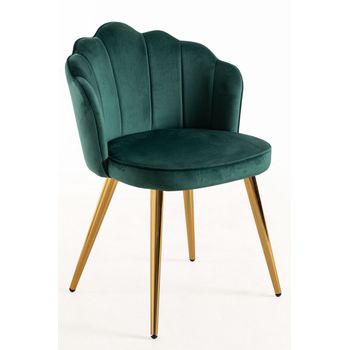 Silla Blume Gold Terciopelo - Verde