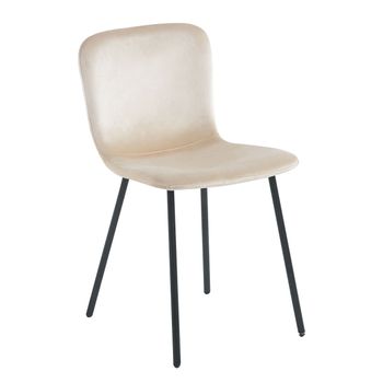 Silla Welna Terciopelo - Beige