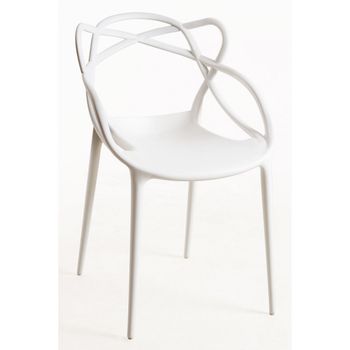 Silla Lowa De Polipropileno 82*49*39 Cm - Blanco