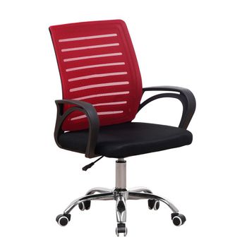 Silla Visi De Tela,tela Transpirable 102*53*61 Cm - Rojo