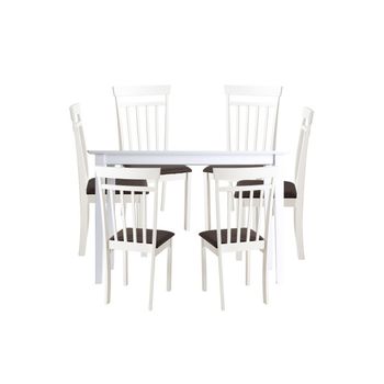 Pack 4 Sillas Para Comedor O Salón Tapizadas En Color Arena Y Estructura De  Pino 108x47x62 Cm. con Ofertas en Carrefour