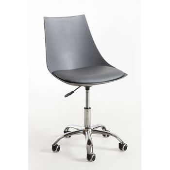 Silla Blok Office De Polipiel 93*49*42 Cm - Gris Oscuro