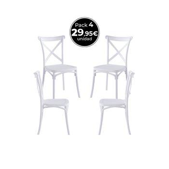 Silla De Cocina Modelo 20 Blanco 85x40x41 Cm con Ofertas en Carrefour