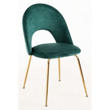 Pack 6 Sillas Dawa Gold Terciopelo De Terciopelo 86*46*40 Cm - Verde