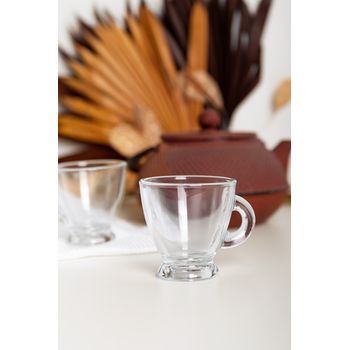 Pack 6 Tazas Con Asa 95cc Espresso Roma