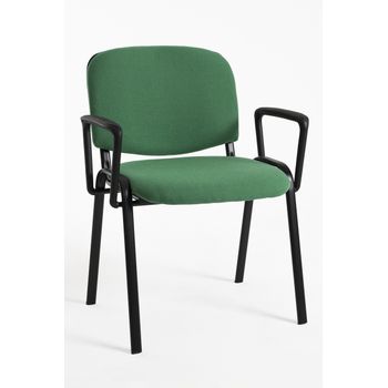 Pack 4 Sillas Ofis Con Brazos De Tela 78*68*58 Cm - Verde