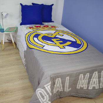 10xdiez Colcha Verano Real Madrid  | (cama De 90cm - Blanco)