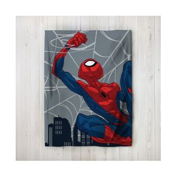 Manta Spiderman Gris 160x220 Cm.