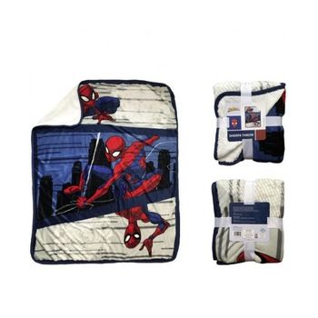 Manta Plaid Spiderman-2 Azul 130x150 Cm.