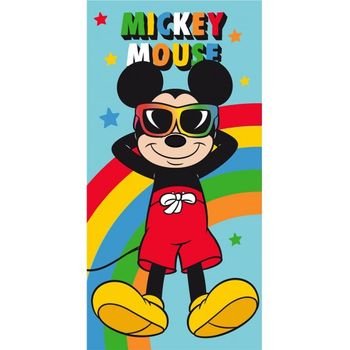 Toalla De Playa Licencia Mickey 070x140 Cm.