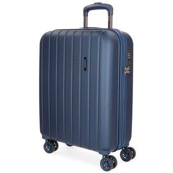 Maleta De Cabina Movom Wood Rígida 55cm Azul Marino