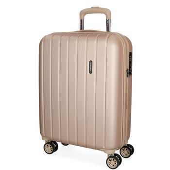 Maleta De Cabina Extensible Rígida 55cm Movom Wood Champagne