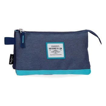 Estuche Molly Azul Portatodo Triple Pepe Jeans