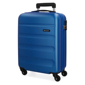 Maleta De Cabina Rígida 55cm Roll Road Flex Azul