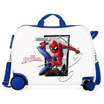 Maleta Infantil 2 Ruedas Multidireccionales Spiderman Action