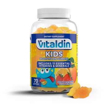 Vitaldin Multivitaminas Kids Gummies - 70 Gominolas - Complemento Alimenticio Para Niños Con 11 Vitaminas Y Minerales