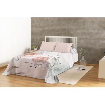 Colcha Bouti Estampada Verano Leini Cama 135 Cm Karamelo