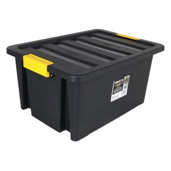 Caja De Almacenaje Con Tapa Brico 55 L Negro