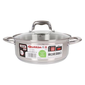 Cacerola Baja Masterpro Acero Inoxidable 28x7cm 3.8l Olla Alta Seguridad  con Ofertas en Carrefour