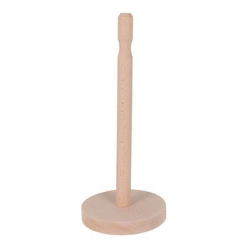 Portarrollos De Cocina Quttin Marrón Madera De Haya (ø 13 X 32 Cm)