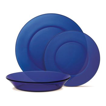 Lys - Set de 12 platos en vidrio color Ámbar, Tienda online Duralex®
