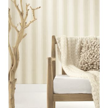 Papel pintado vinílico lavable listones de madera envejecida pintadas  blanco - Zahora 453859 de GAULAN - Rollo de 10 m x 0,53 m