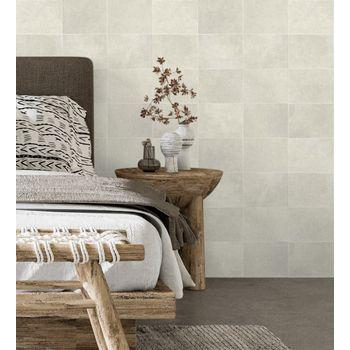 Papel pintado pared de piedra natural texturizado en arena tonos beige -  Oni Stone 681868