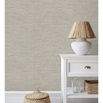 Muestra Din A4 De Papel Pintado Vinílico Ecológico Efecto Fibra Vegetal Tejida Teñida Con Textura En Relieve - Soho Fabric 682344 De Gaulan