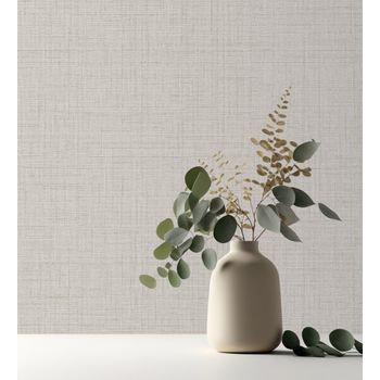 Muestra Din A4 De Papel Pintado Vinílico Ecológico Efecto Lino Con Suave Texturizado - Neville Texture 682370 De Gaulan