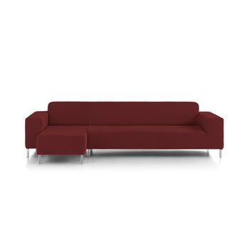 Funda De Sofá Nimes Chaise Longue Brazo Corto Izquierdo Rojo