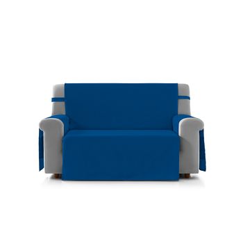 Cubre Sofa Marsella 4 Plazas Azul