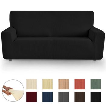 10xdiez Funda Sofa 3 Plazas Paula, (negro ) con Ofertas en Carrefour