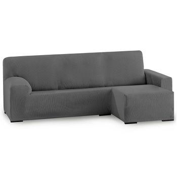 Funda De Sofá Elástica Adaptable Vipalia Montecarlo Chaise Longue Corto Derecha Gris