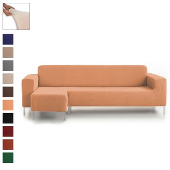 Cubre Sofá Chaise Longue Acolchado Maui Brazo Derecho 200cm, Beige.  Protector Funda De Sofá Chaise Longue con Ofertas en Carrefour