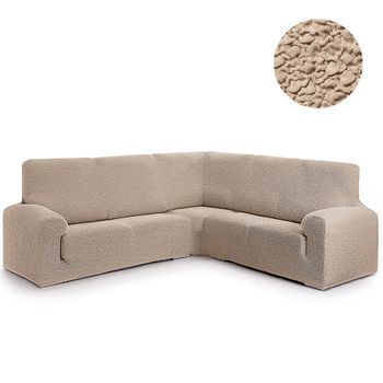 Funda Silla Con Respaldo Elástica Adaptable Vega, Silla. Beige Estoralis  con Ofertas en Carrefour